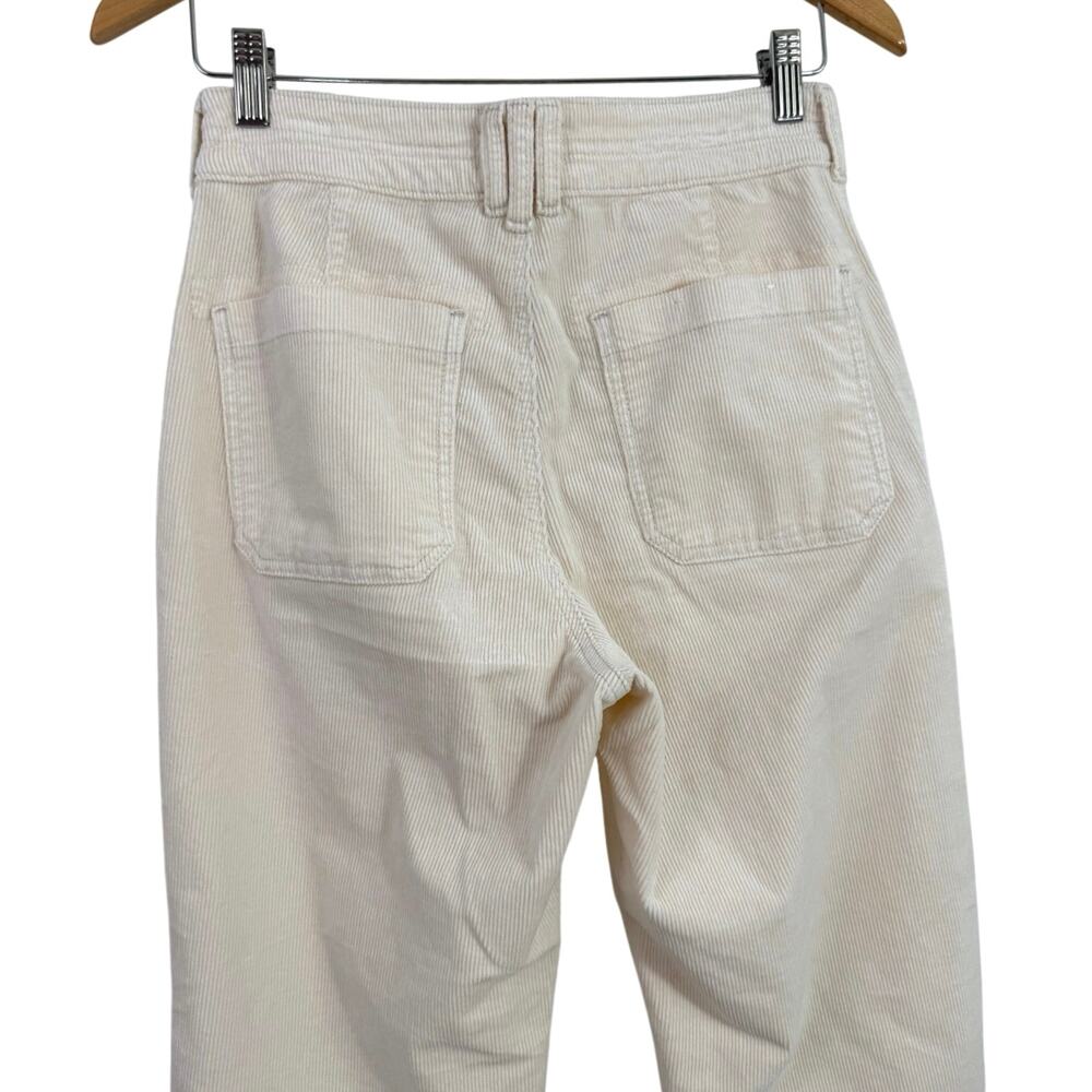 Anthropologie Pilcro The Wanderer Corduroy Utility Pants Ivory Cream Size 27 - Picture 7 of 15